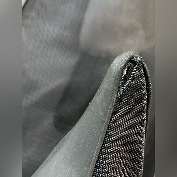 Jeffrey Campbell Revolve Peepshow Boots Black mesh suede high heels shoes 9 FLAW - Picture 15 of 15